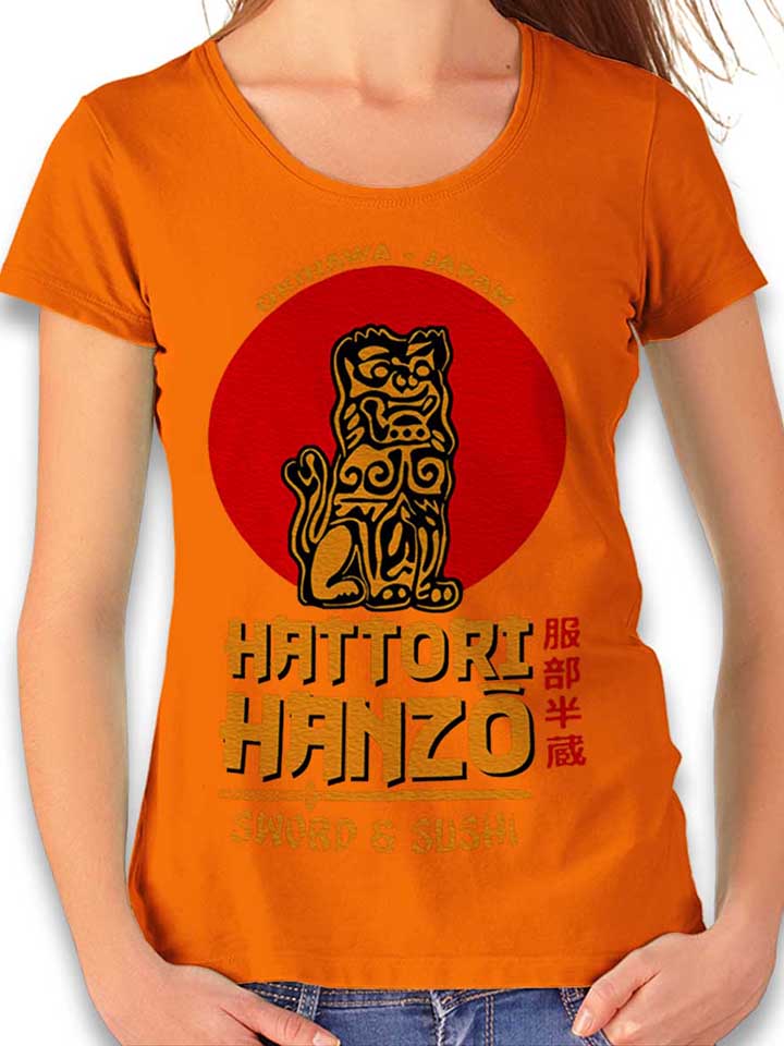 hattori-hanzo-logo-damen-t-shirt orange 1