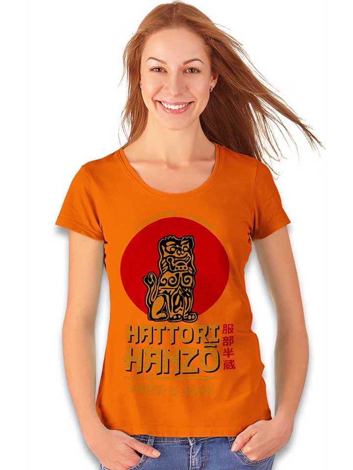 hattori-hanzo-logo-damen-t-shirt orange 2