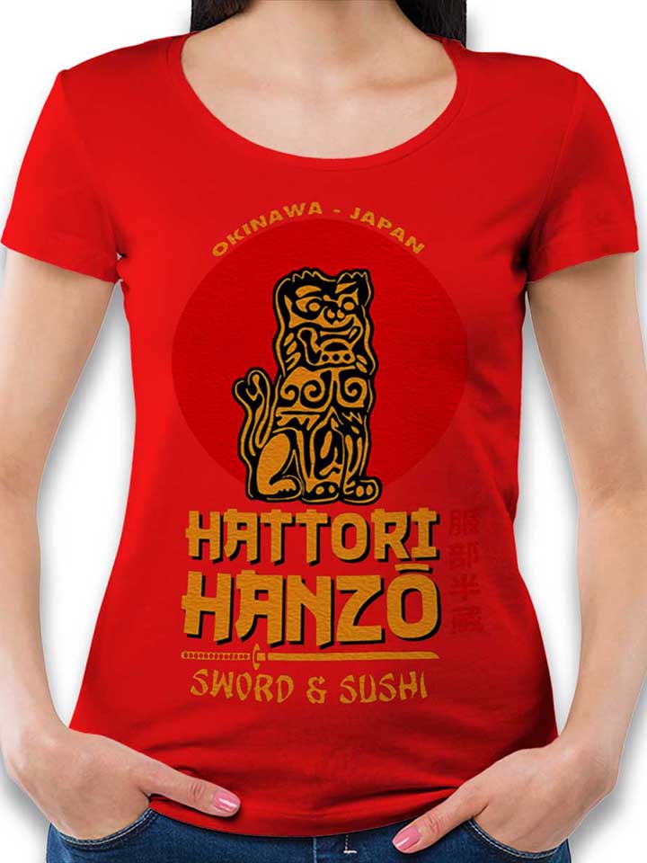 Hattori Hanzo Logo Damen T-Shirt rot L