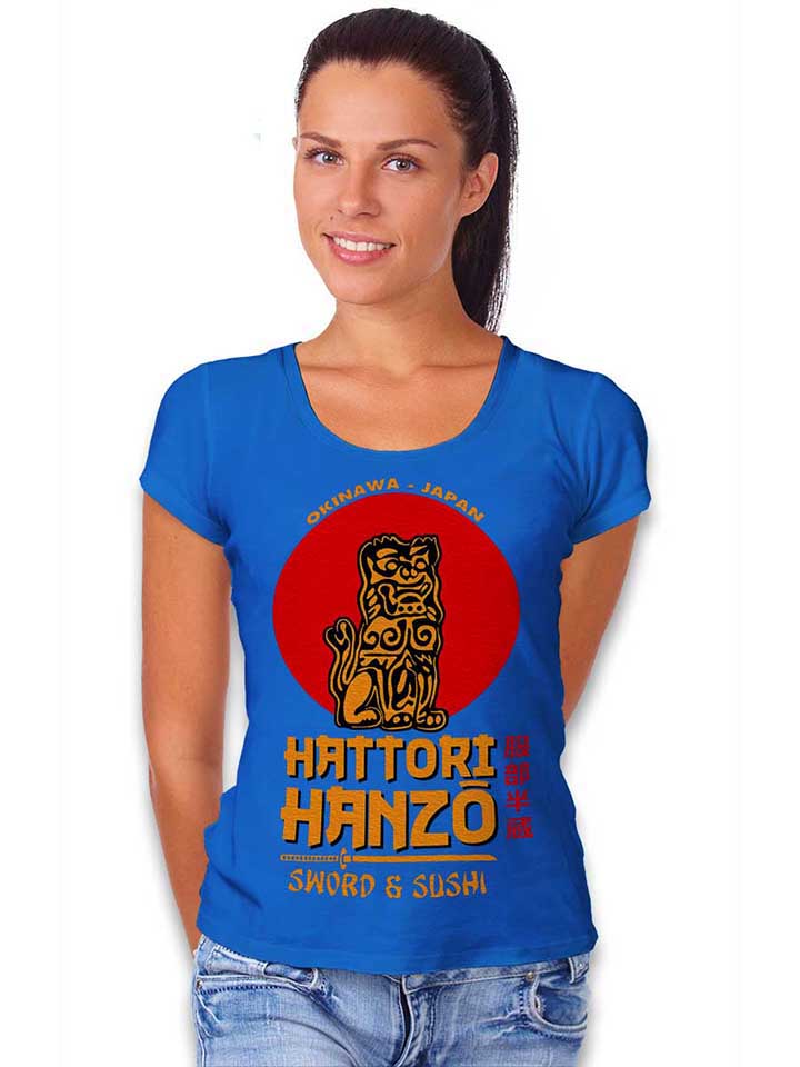 hattori-hanzo-logo-damen-t-shirt royal 2
