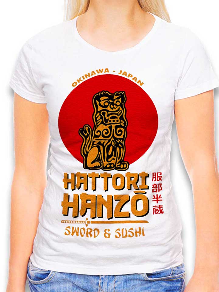 hattori-hanzo-logo-damen-t-shirt weiss 1