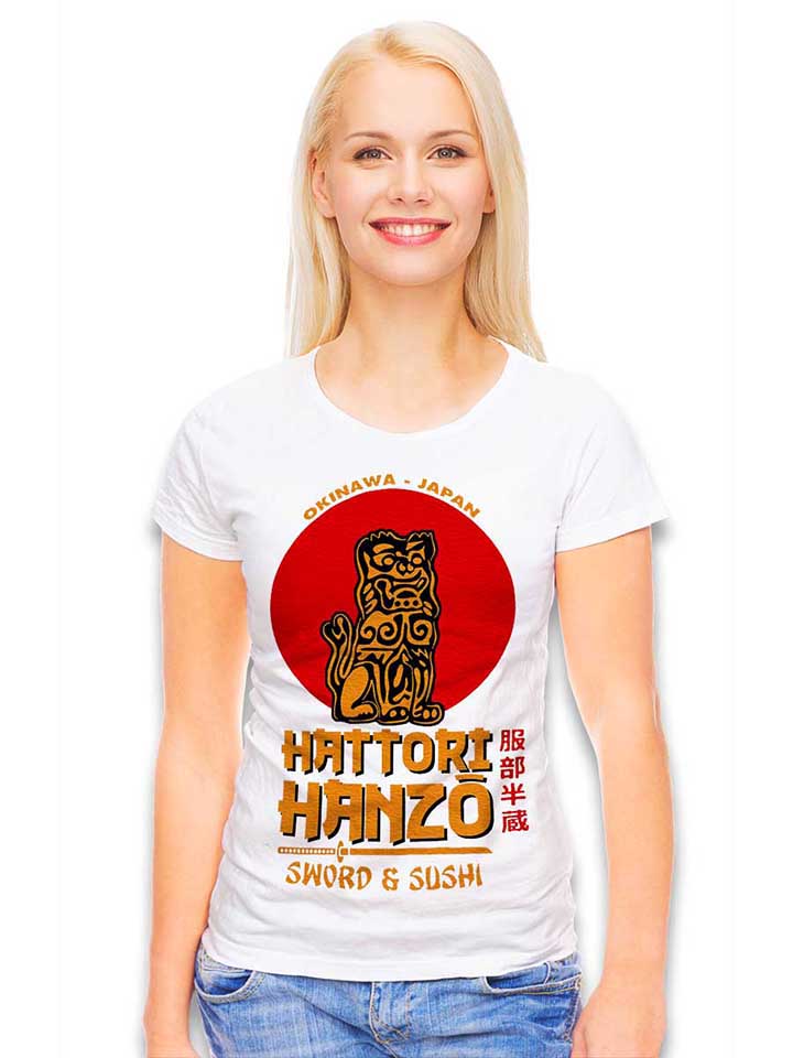 hattori-hanzo-logo-damen-t-shirt weiss 2