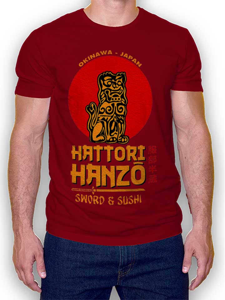 hattori-hanzo-logo-t-shirt bordeaux 1