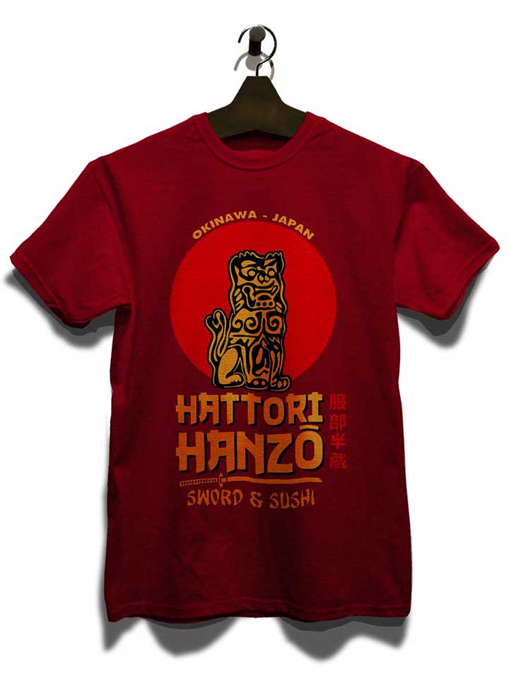 hattori-hanzo-logo-t-shirt bordeaux 3