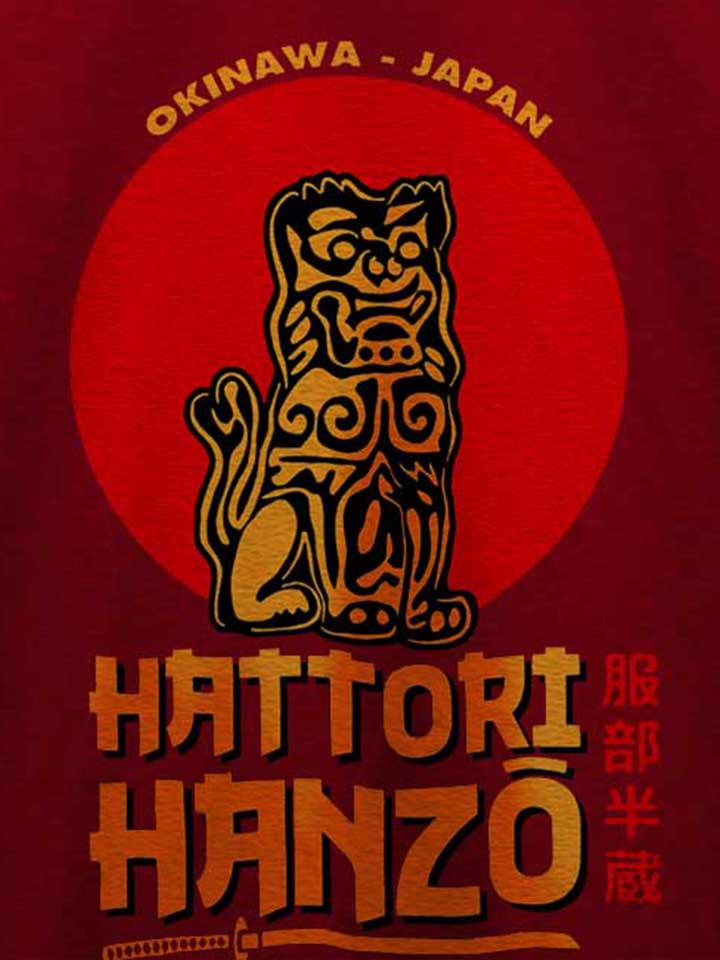 hattori-hanzo-logo-t-shirt bordeaux 4