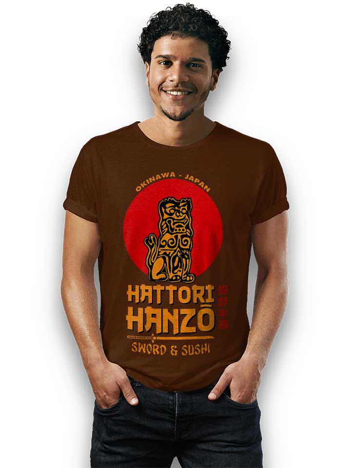hattori-hanzo-logo-t-shirt braun 2