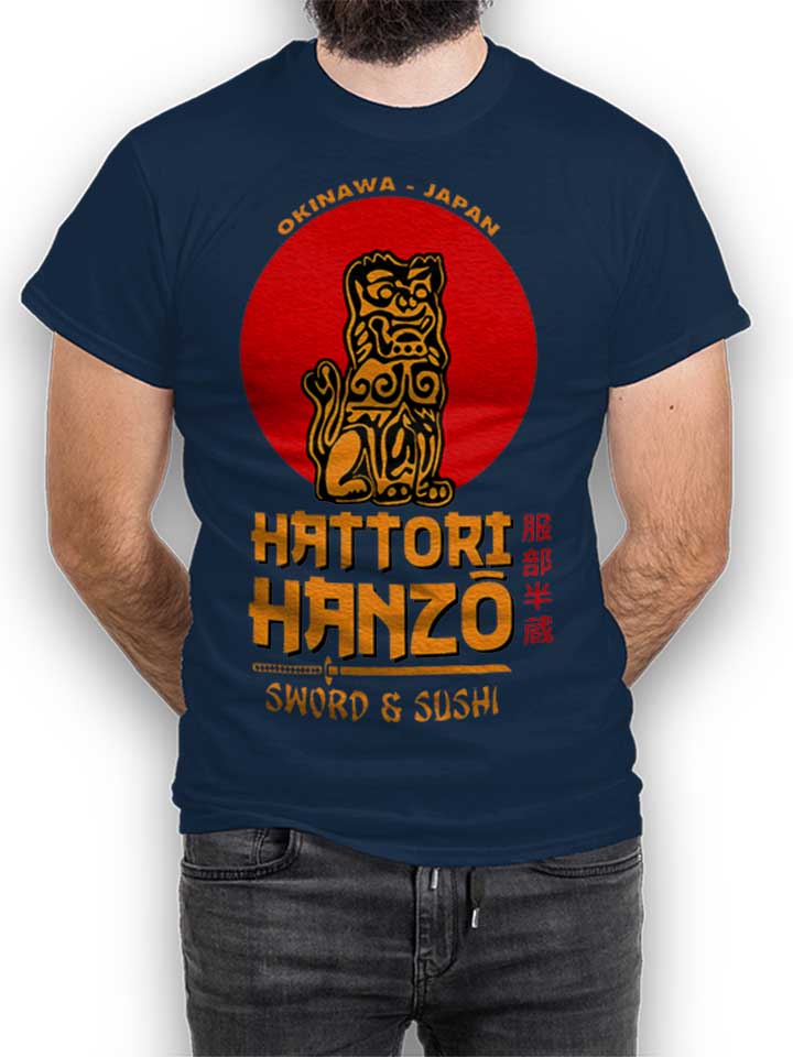 hattori-hanzo-logo-t-shirt dunkelblau 1