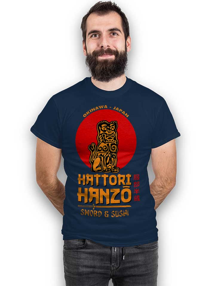 hattori-hanzo-logo-t-shirt dunkelblau 2