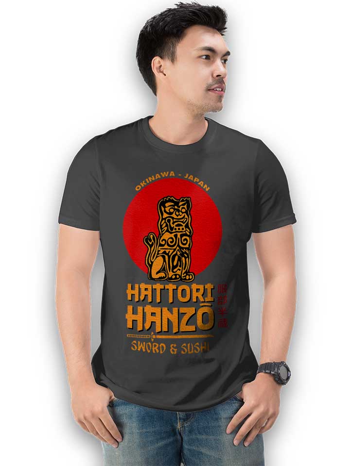 hattori-hanzo-logo-t-shirt dunkelgrau 2