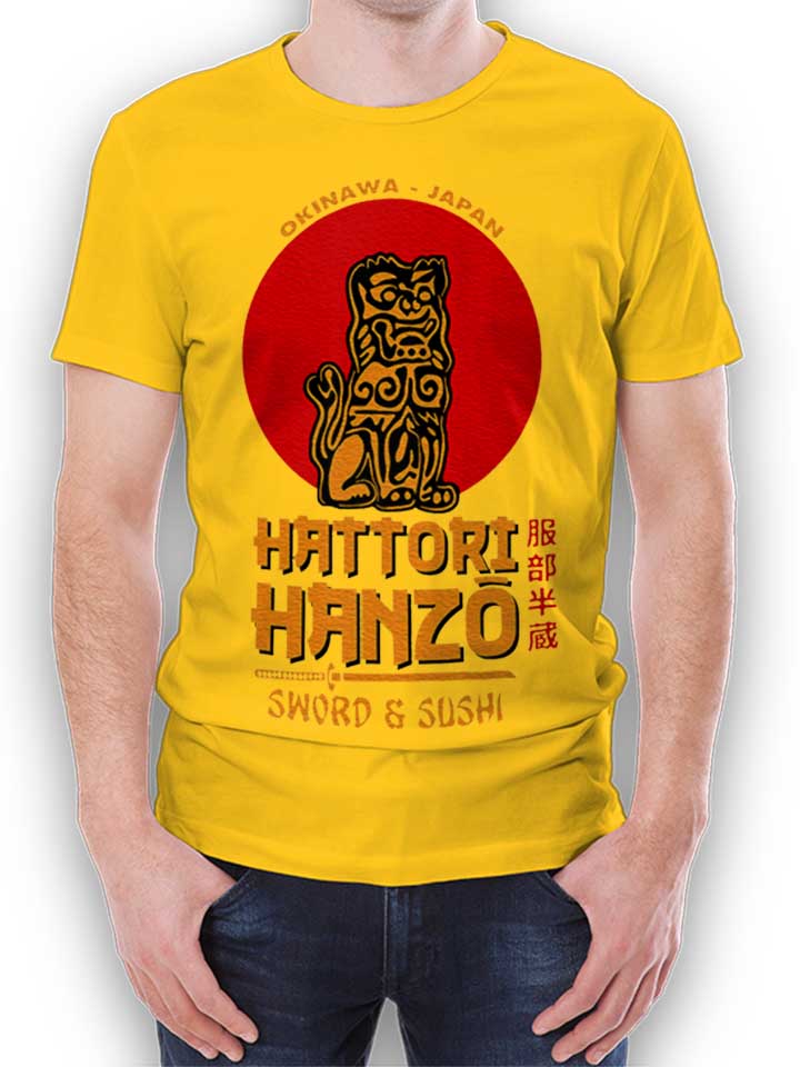 Hattori Hanzo Logo T-Shirt gelb L