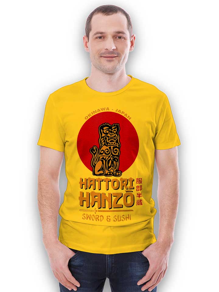 hattori-hanzo-logo-t-shirt gelb 2