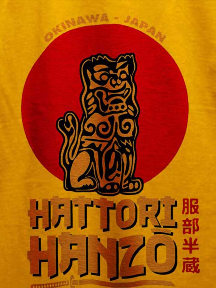 hattori-hanzo-logo-t-shirt gelb 4
