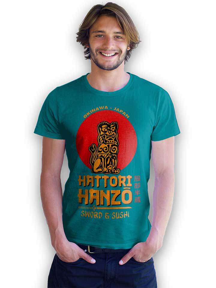 hattori-hanzo-logo-t-shirt tuerkis 2