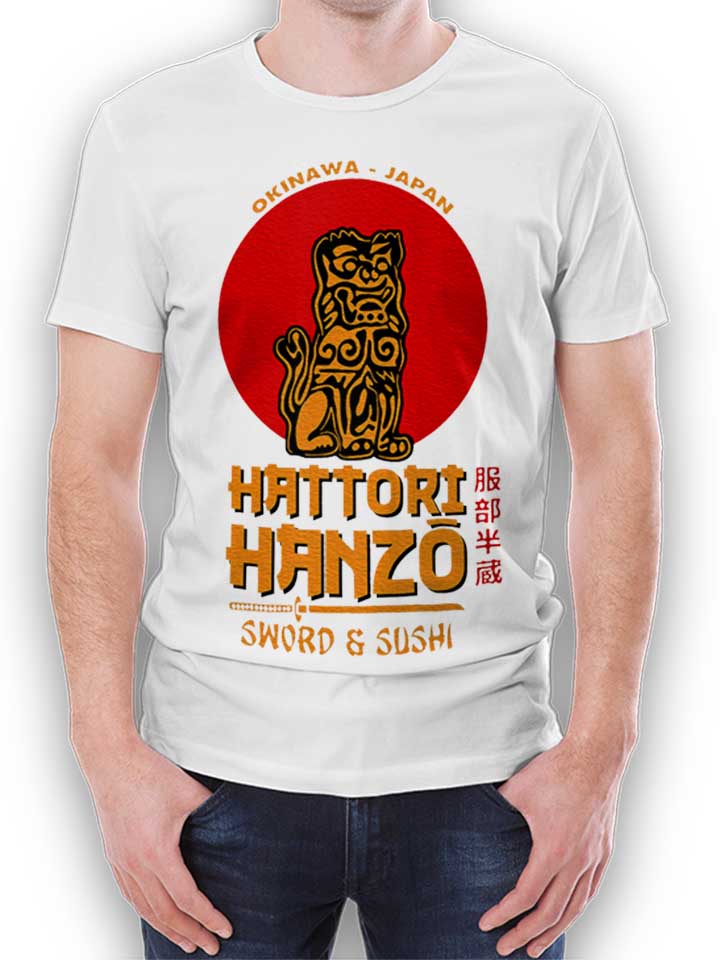 Hattori Hanzo Logo Kinder T-Shirt weiss 110 / 116