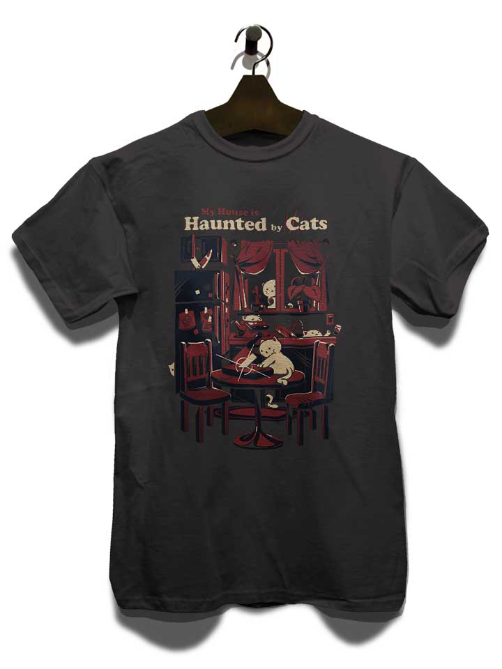 haunted-by-cats-t-shirt dunkelgrau 3