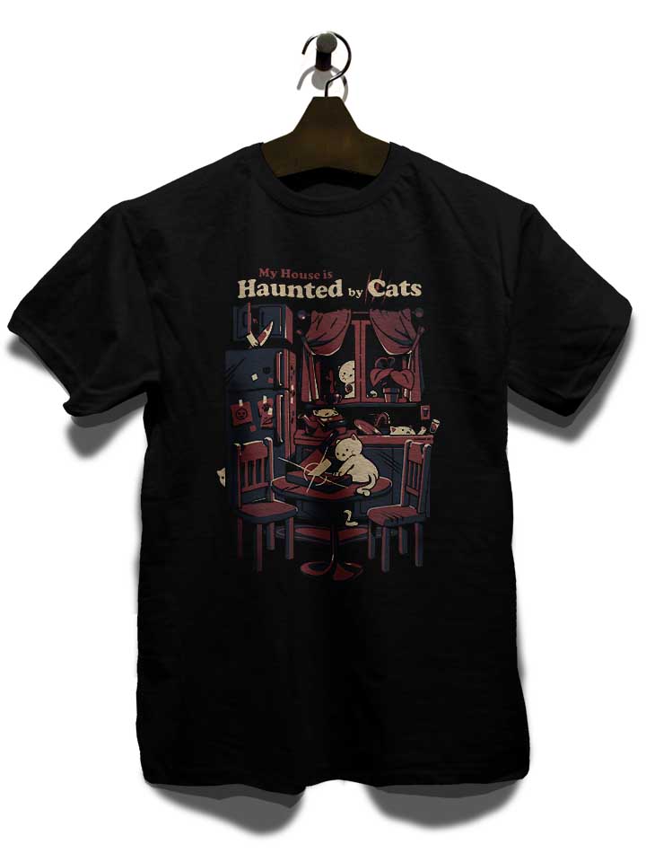 haunted-by-cats-t-shirt schwarz 3