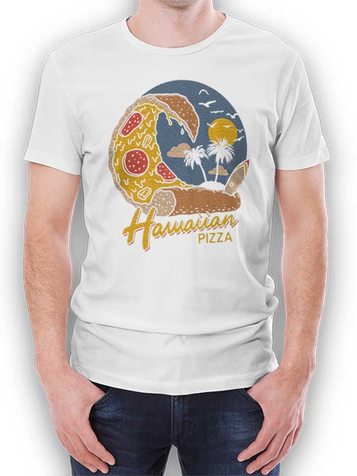 hawaiian-pizza-t-shirt weiss 1