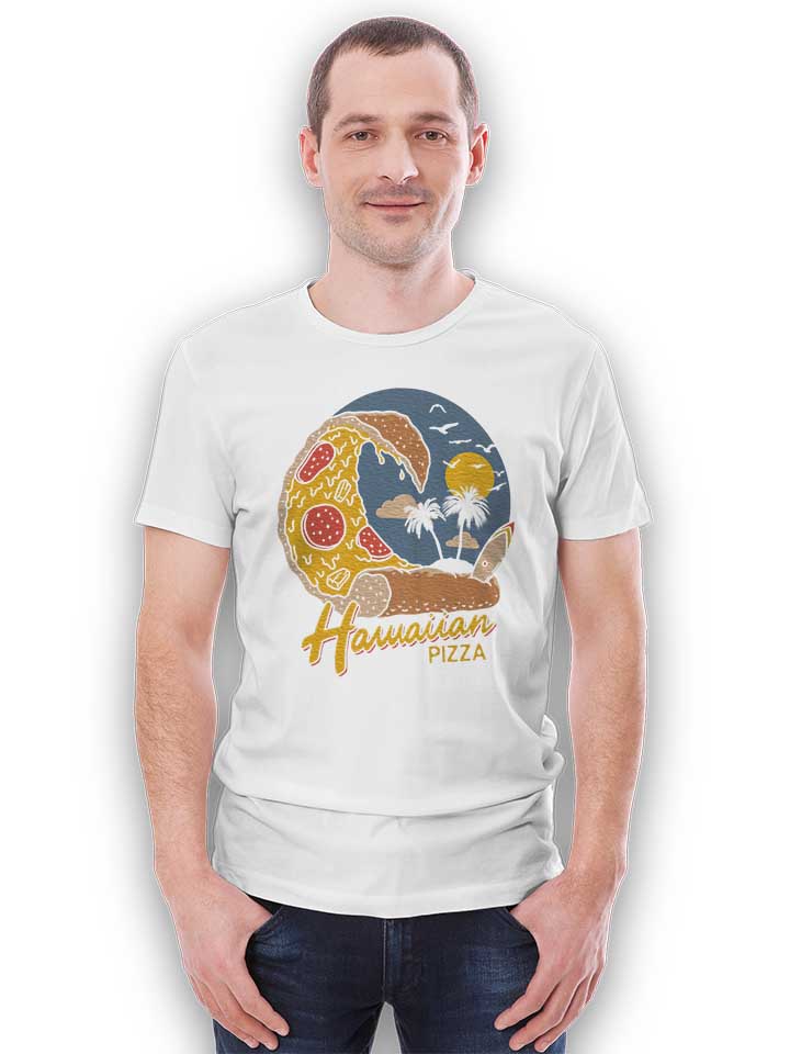 hawaiian-pizza-t-shirt weiss 2