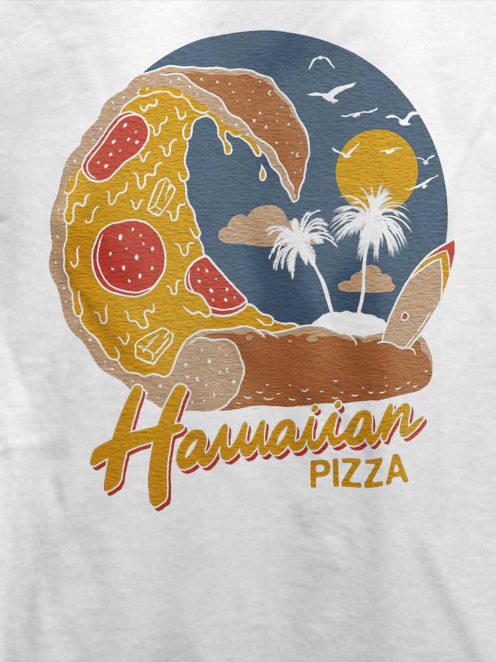 hawaiian-pizza-t-shirt weiss 4