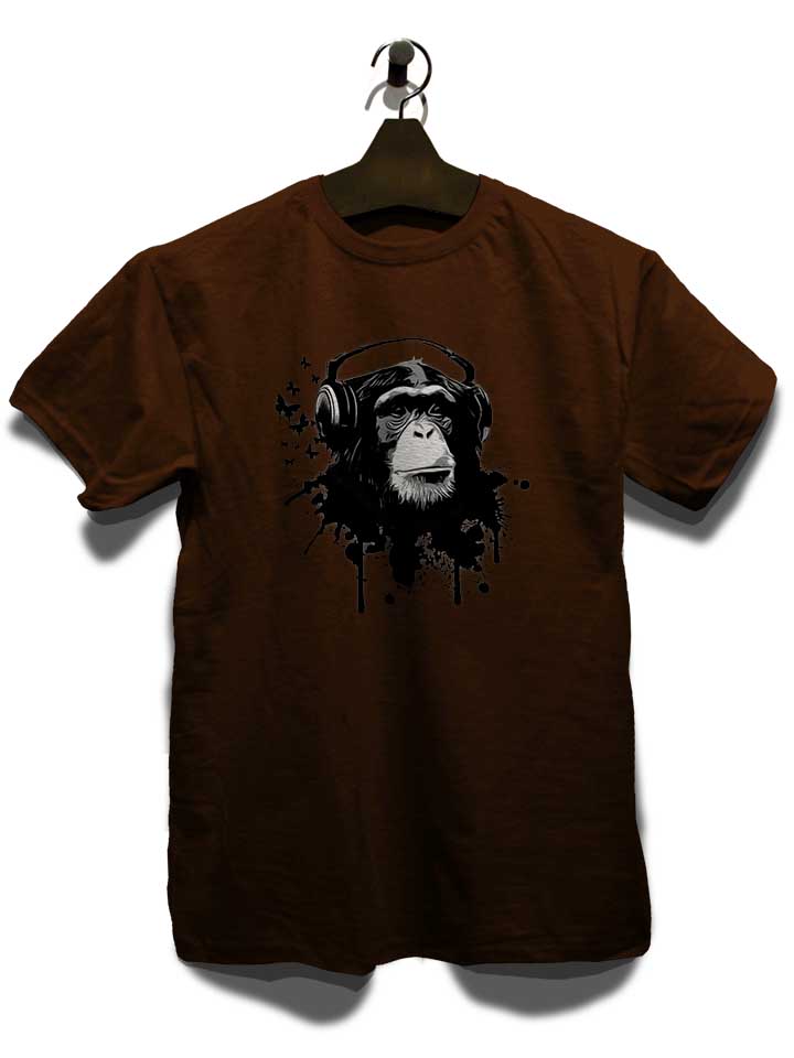 heaphone-monkey-t-shirt braun 3