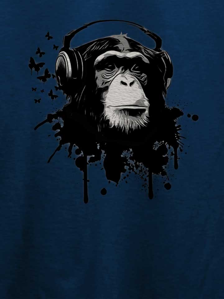 heaphone-monkey-t-shirt dunkelblau 4