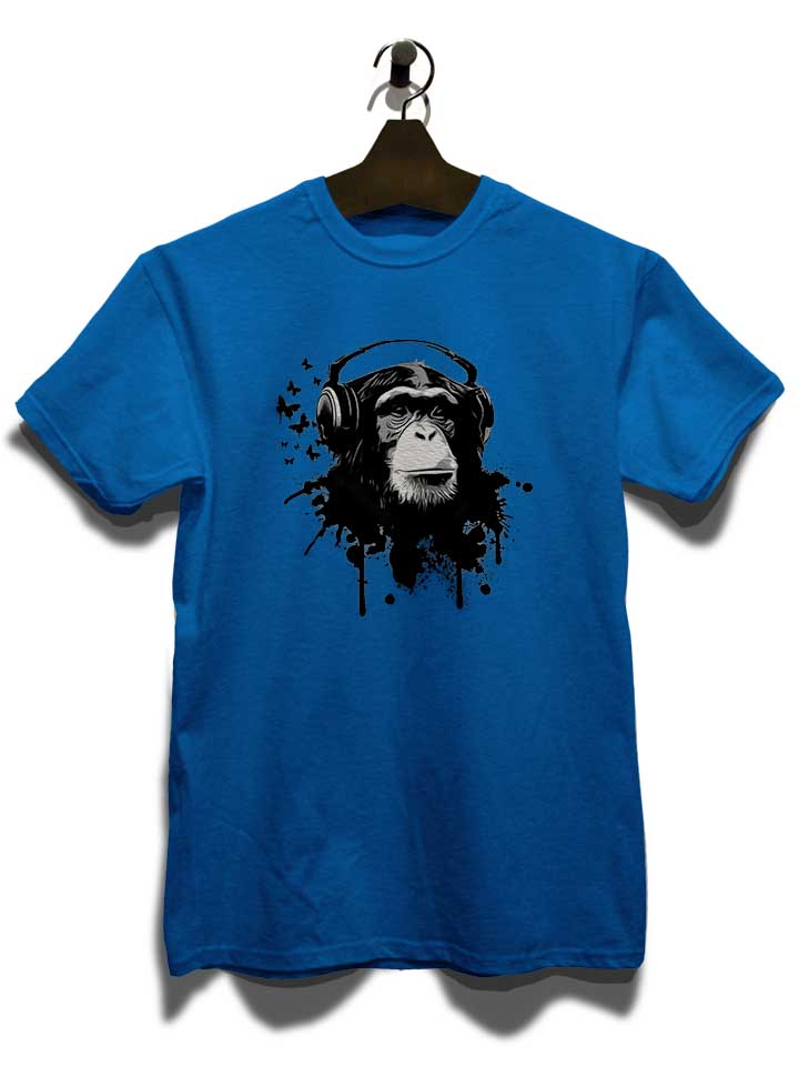 heaphone-monkey-t-shirt royal 3