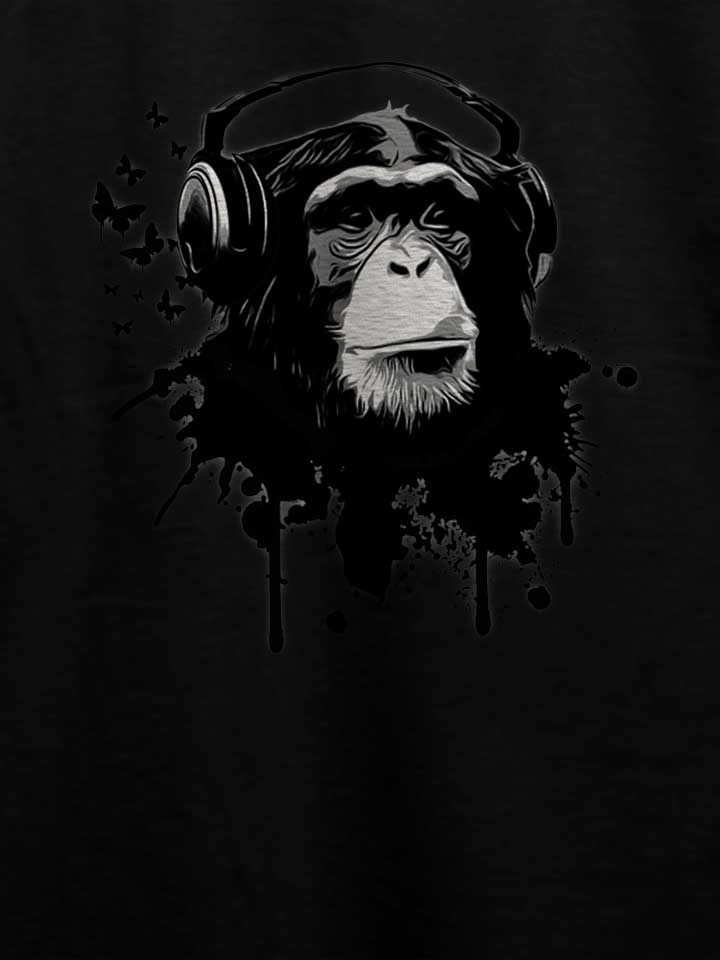 heaphone-monkey-t-shirt schwarz 4