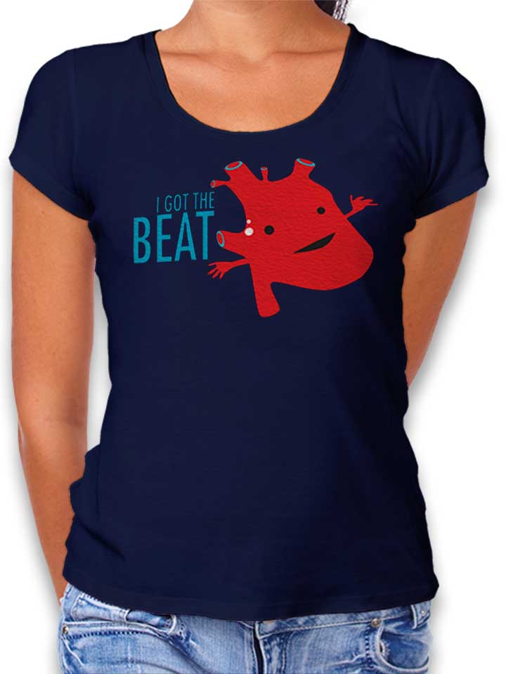 Heart Got The Beat Camiseta Mujer azul-marino L