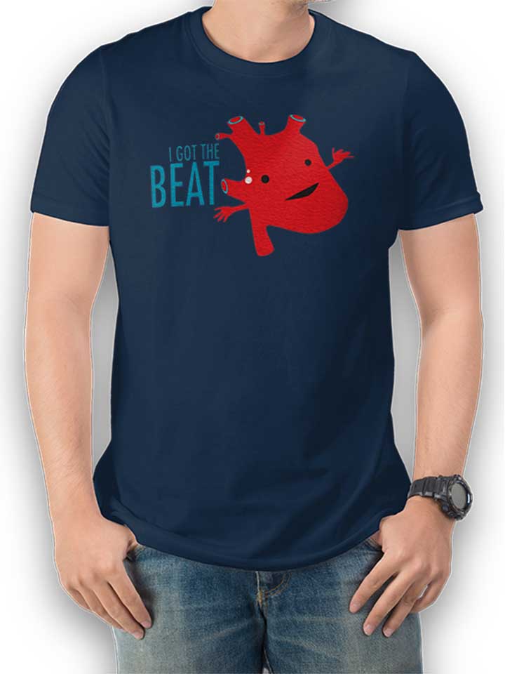 Heart Got The Beat T-Shirt dunkelblau L