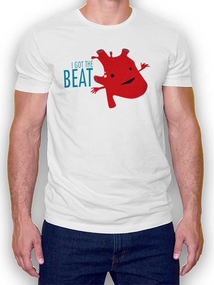 Heart Got The Beat T-Shirt weiss L