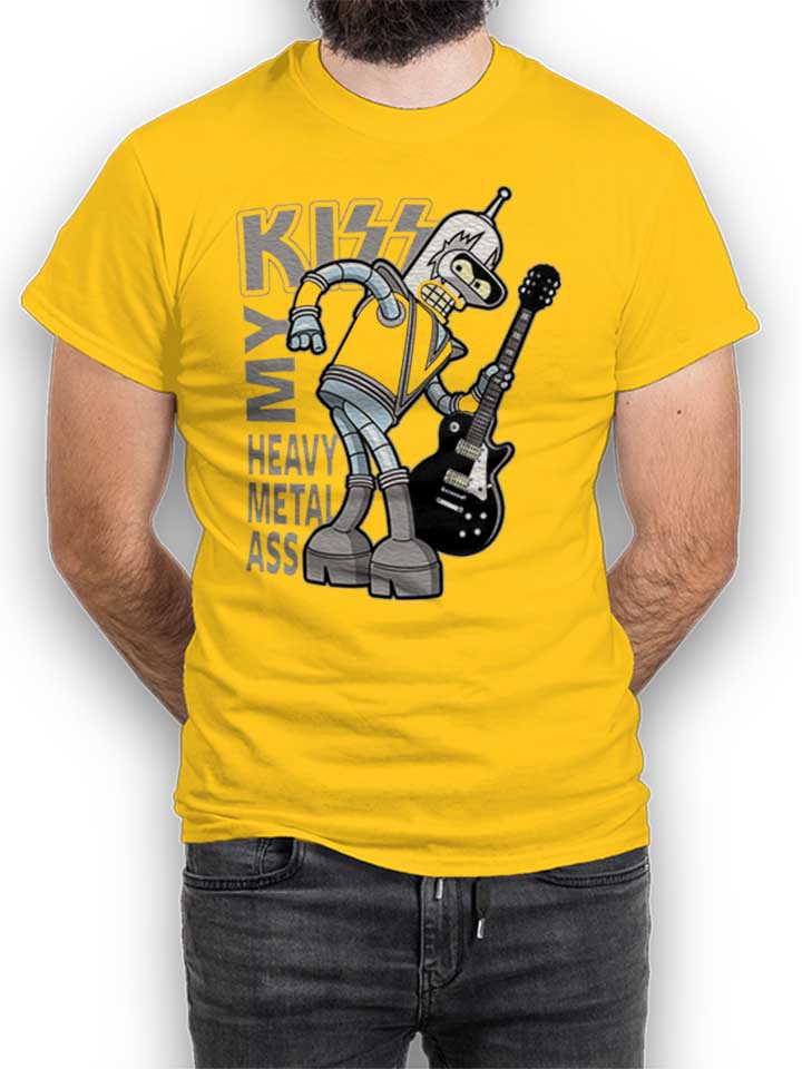 Heavy Metal Ass T-Shirt jaune L