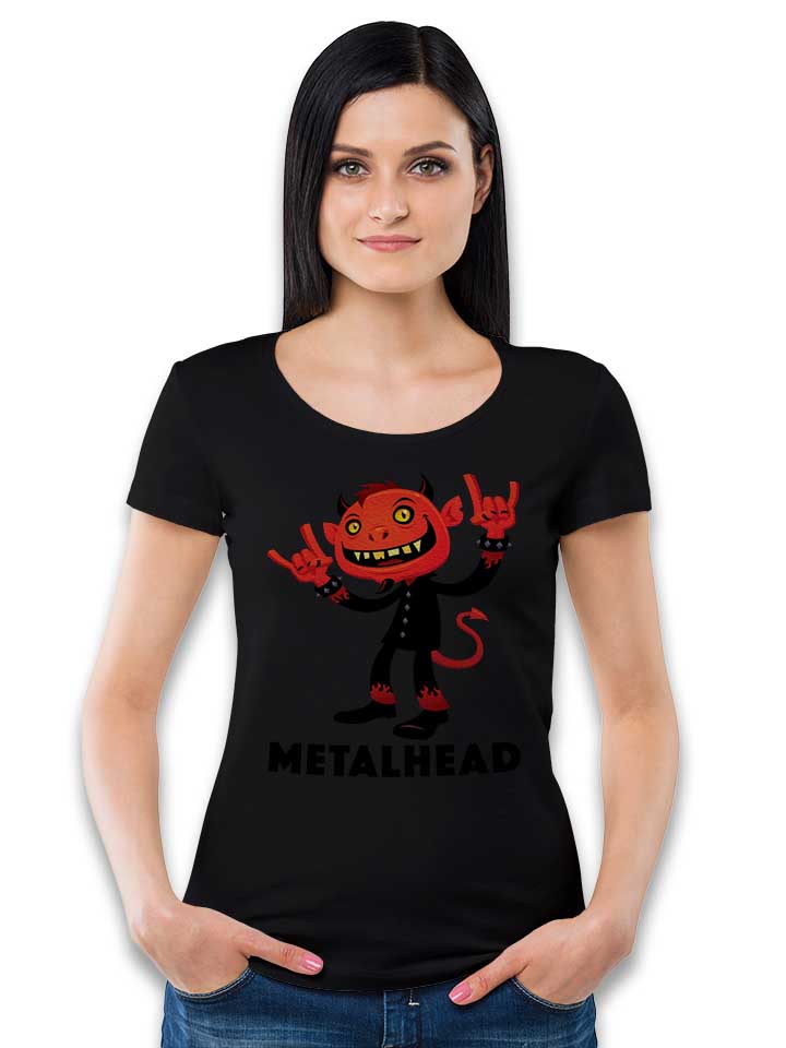 heavy-metal-devil-metalhead-damen-t-shirt schwarz 2
