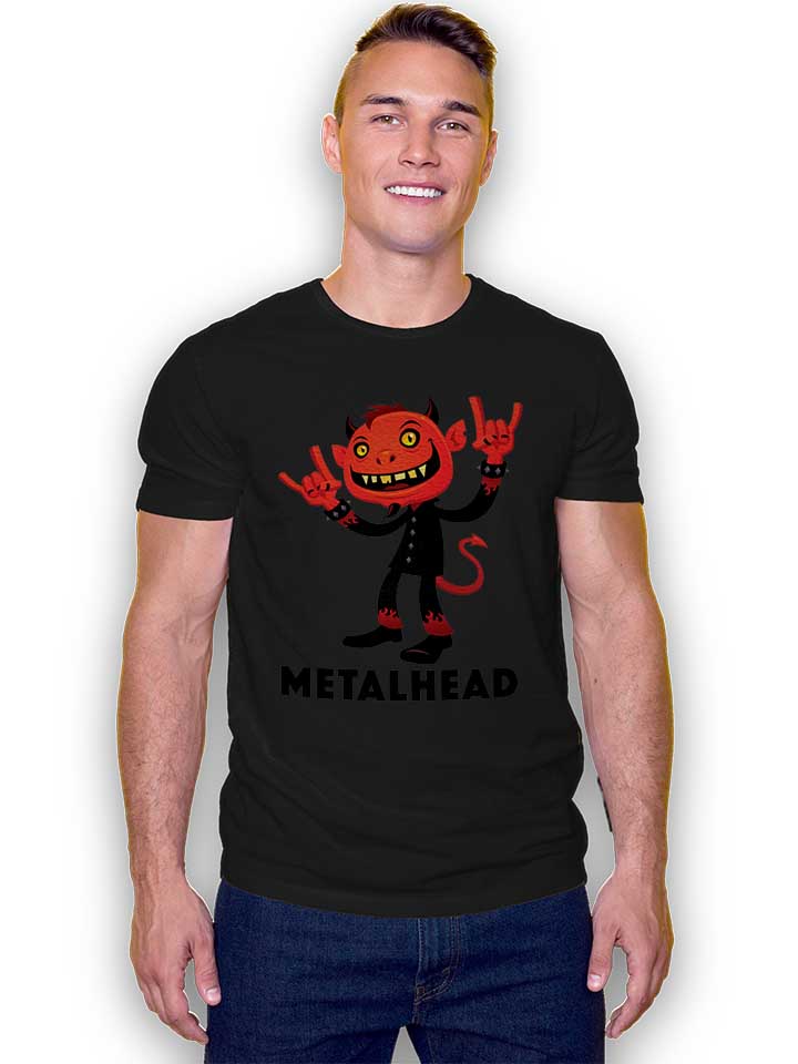 heavy-metal-devil-metalhead-t-shirt schwarz 2