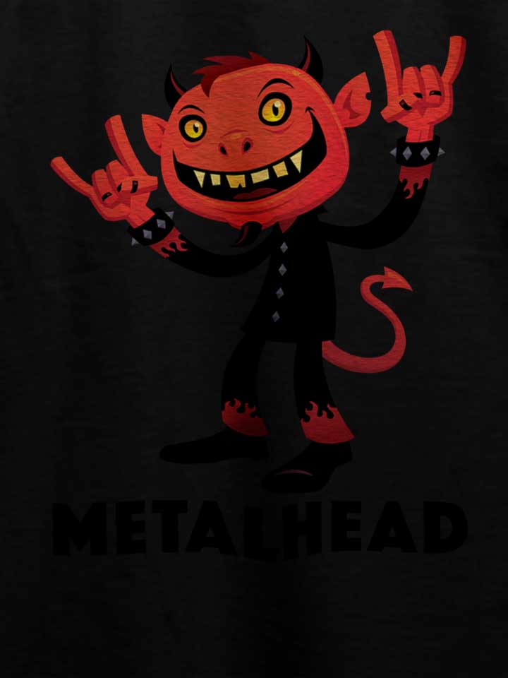 heavy-metal-devil-metalhead-t-shirt schwarz 4