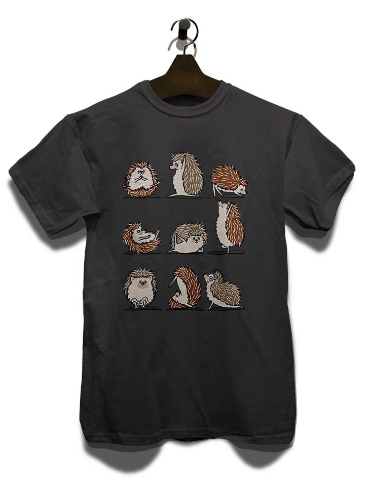 hedgehog-yoga-t-shirt dunkelgrau 3