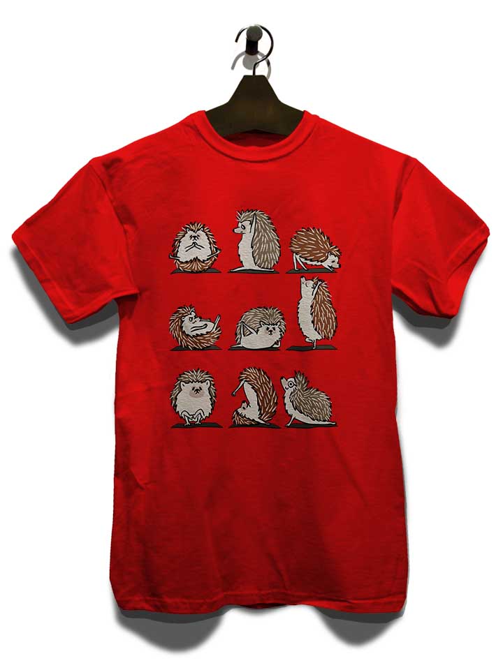 hedgehog-yoga-t-shirt rot 3
