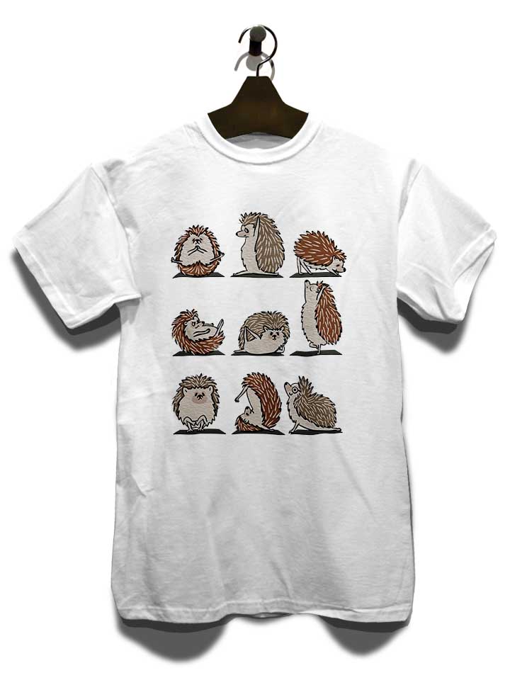 hedgehog-yoga-t-shirt weiss 3