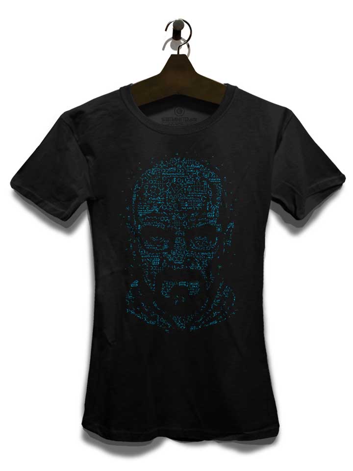 heisenberg-face-furmula-damen-t-shirt schwarz 3