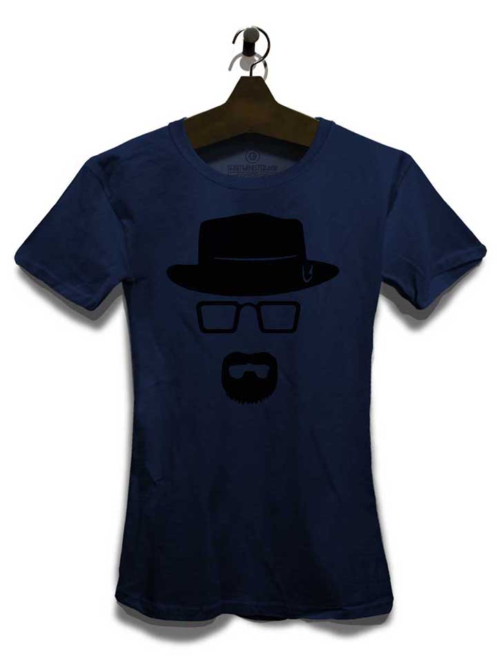 heisenberg-schablone-damen-t-shirt dunkelblau 3