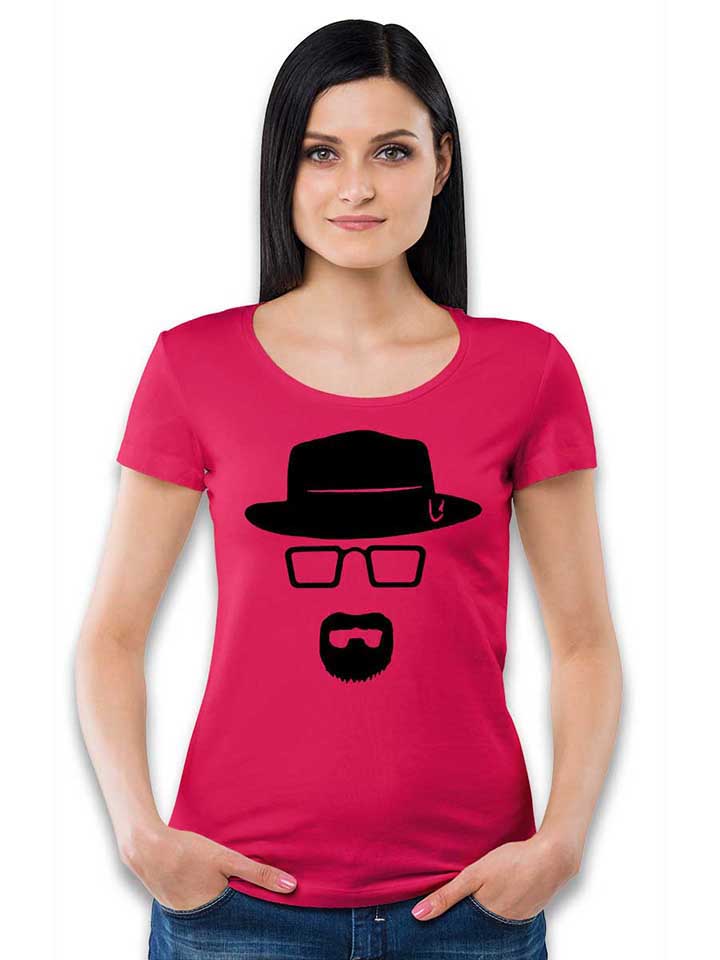 heisenberg-schablone-damen-t-shirt fuchsia 2