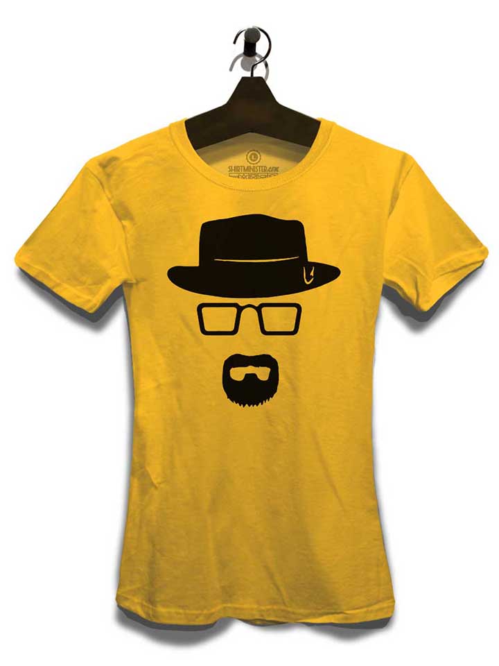 heisenberg-schablone-damen-t-shirt gelb 3