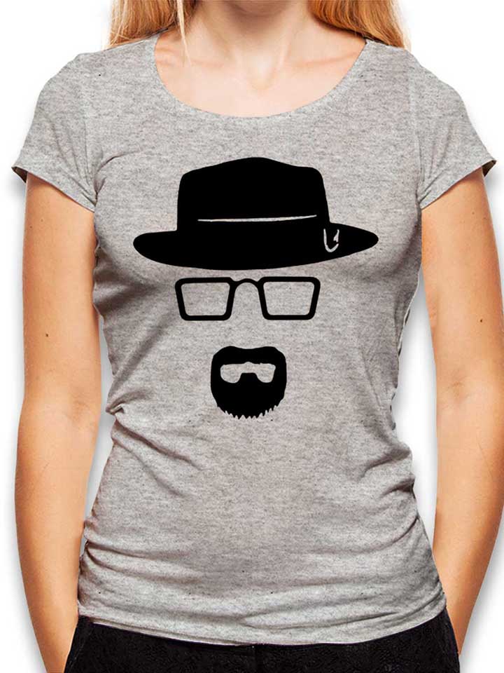 heisenberg-schablone-damen-t-shirt grau-meliert 1