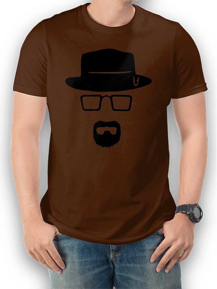 heisenberg-schablone-t-shirt braun 1