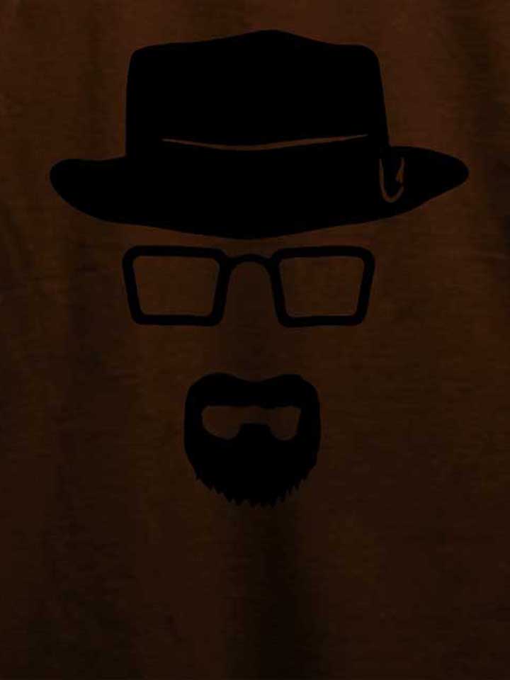 heisenberg-schablone-t-shirt braun 4