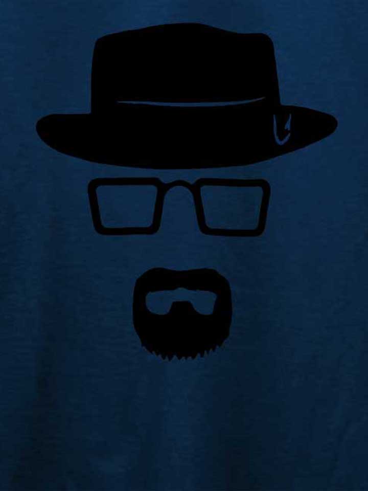 heisenberg-schablone-t-shirt dunkelblau 4