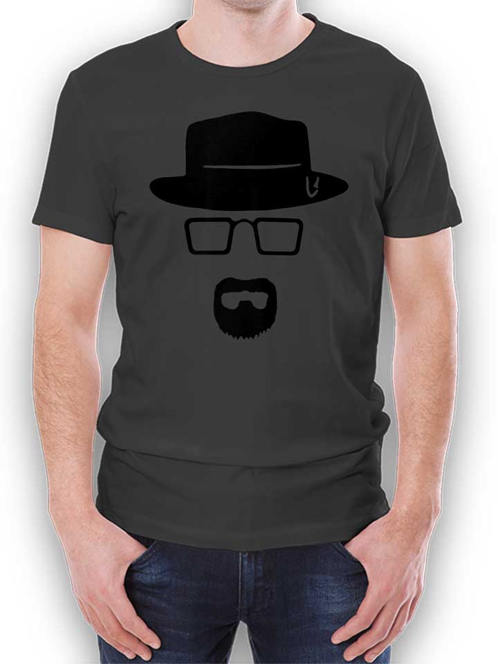 Heisenberg Schablone Camiseta gris-oscuro L