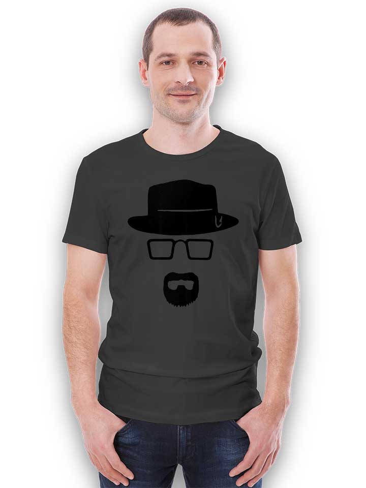 heisenberg-schablone-t-shirt dunkelgrau 2