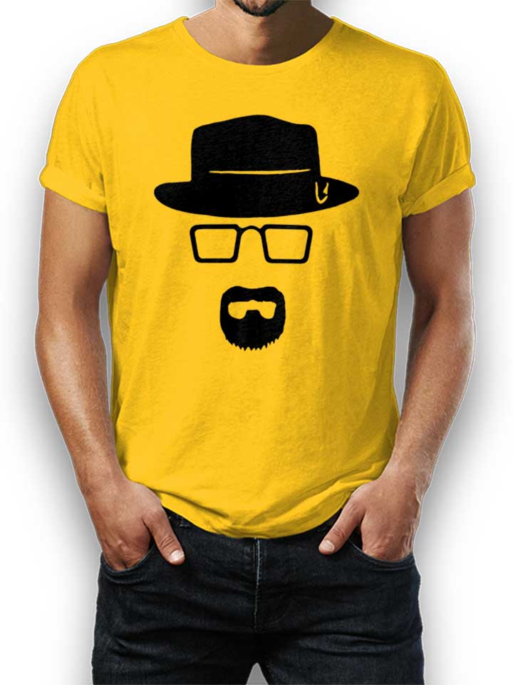 heisenberg-schablone-t-shirt gelb 1