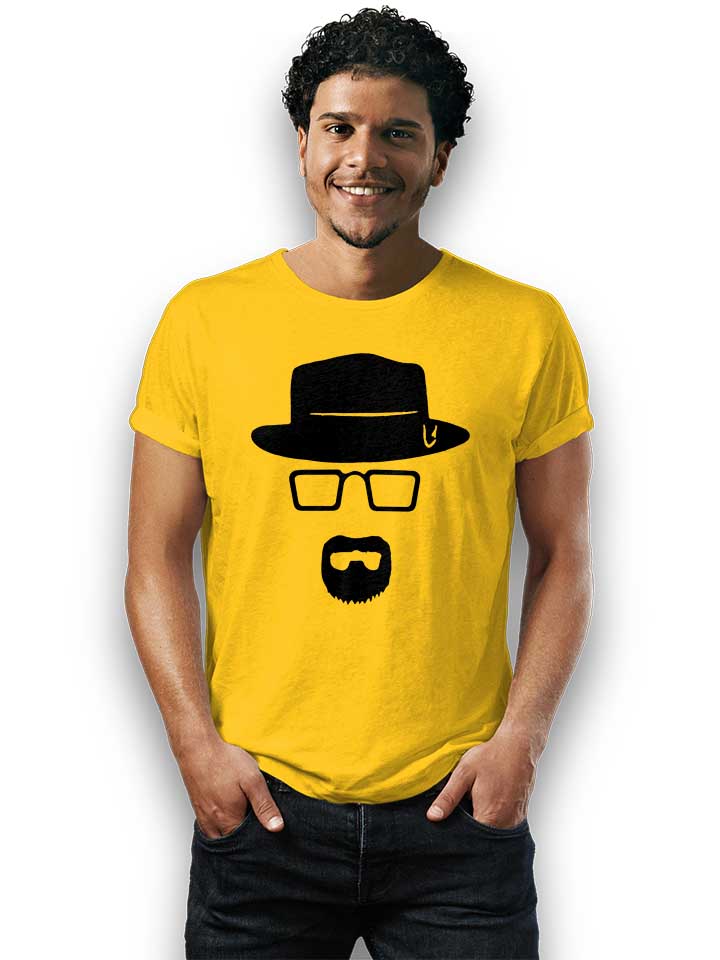 heisenberg-schablone-t-shirt gelb 2
