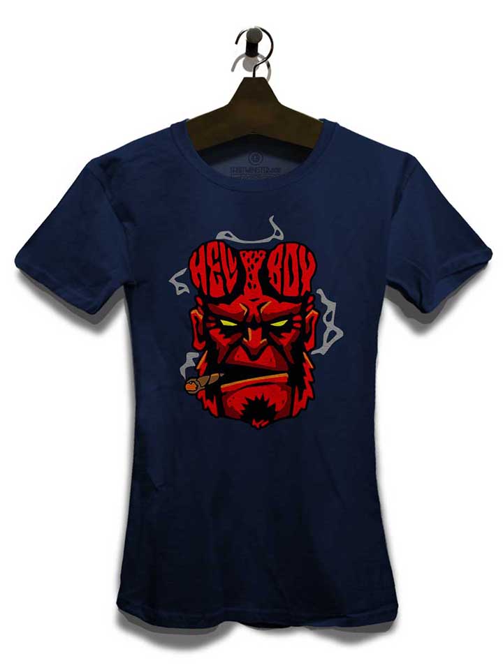 hellboy-damen-t-shirt dunkelblau 3
